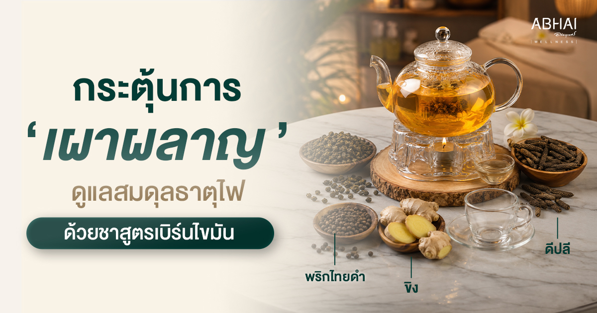กระตุ้นการเผาผลาญ ดูแลสมดุลธาตุไฟ ด้วยชาสูตร "เบิร์นไขมัน"